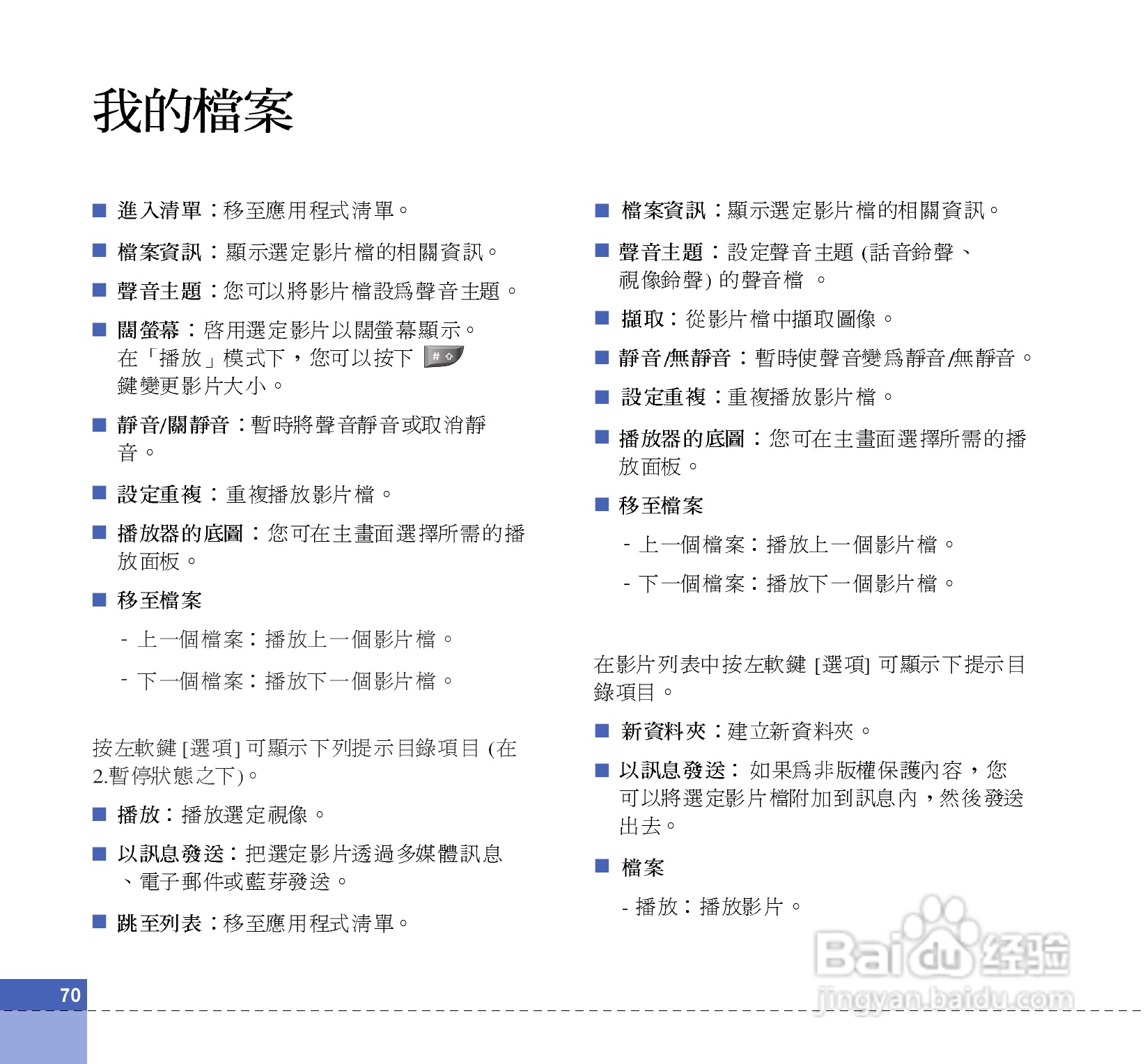 LG U880C手机使用说明书:[7]