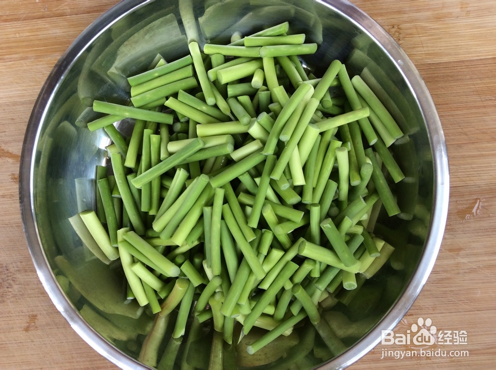 蒜台炒肉的家常制作做方法