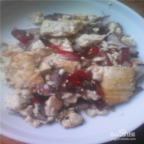 麻辣洋葱豆腐的制作方法