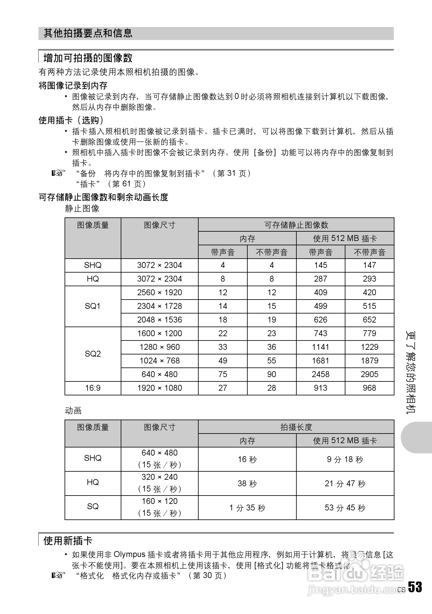 奥林巴斯 stylus 760数码相机说明书:[6]