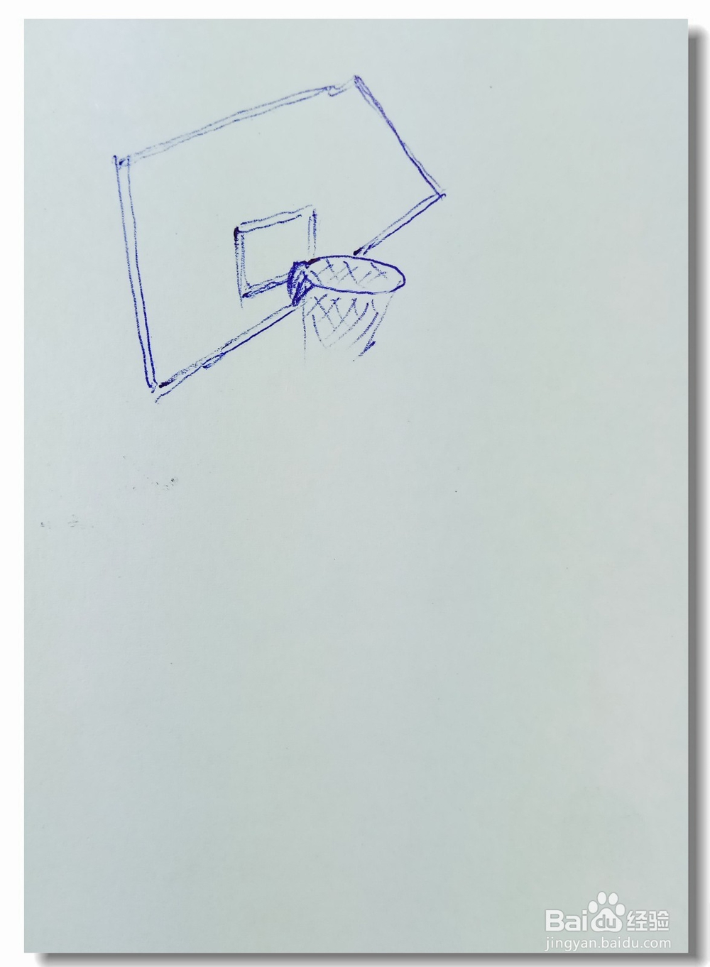 怎样画简笔画“篮球桩”