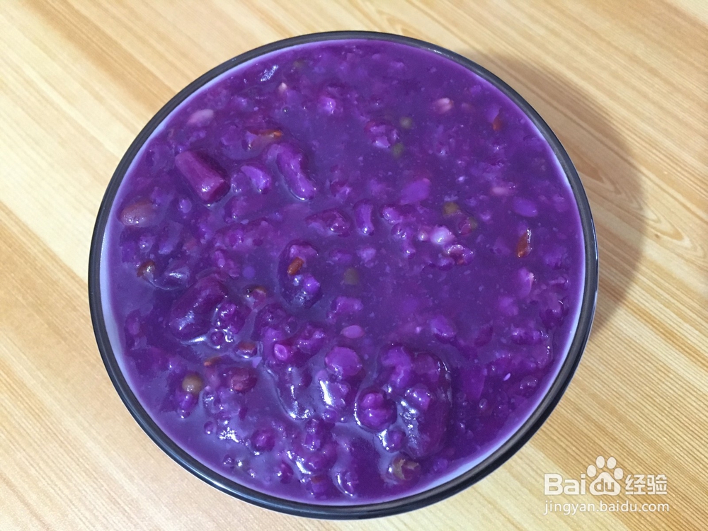 紫薯健康粥的做法