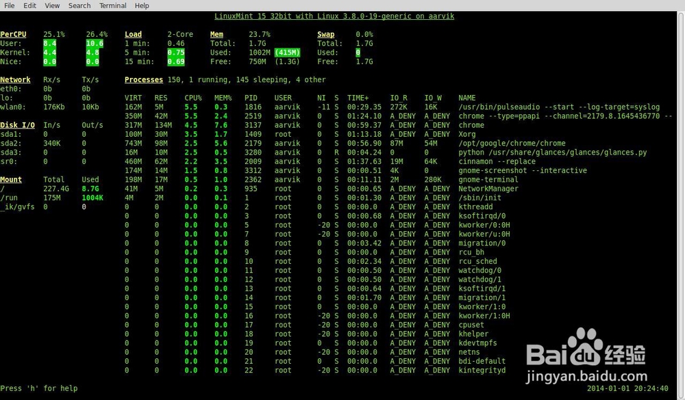 CENTOS：[2]服务器监控