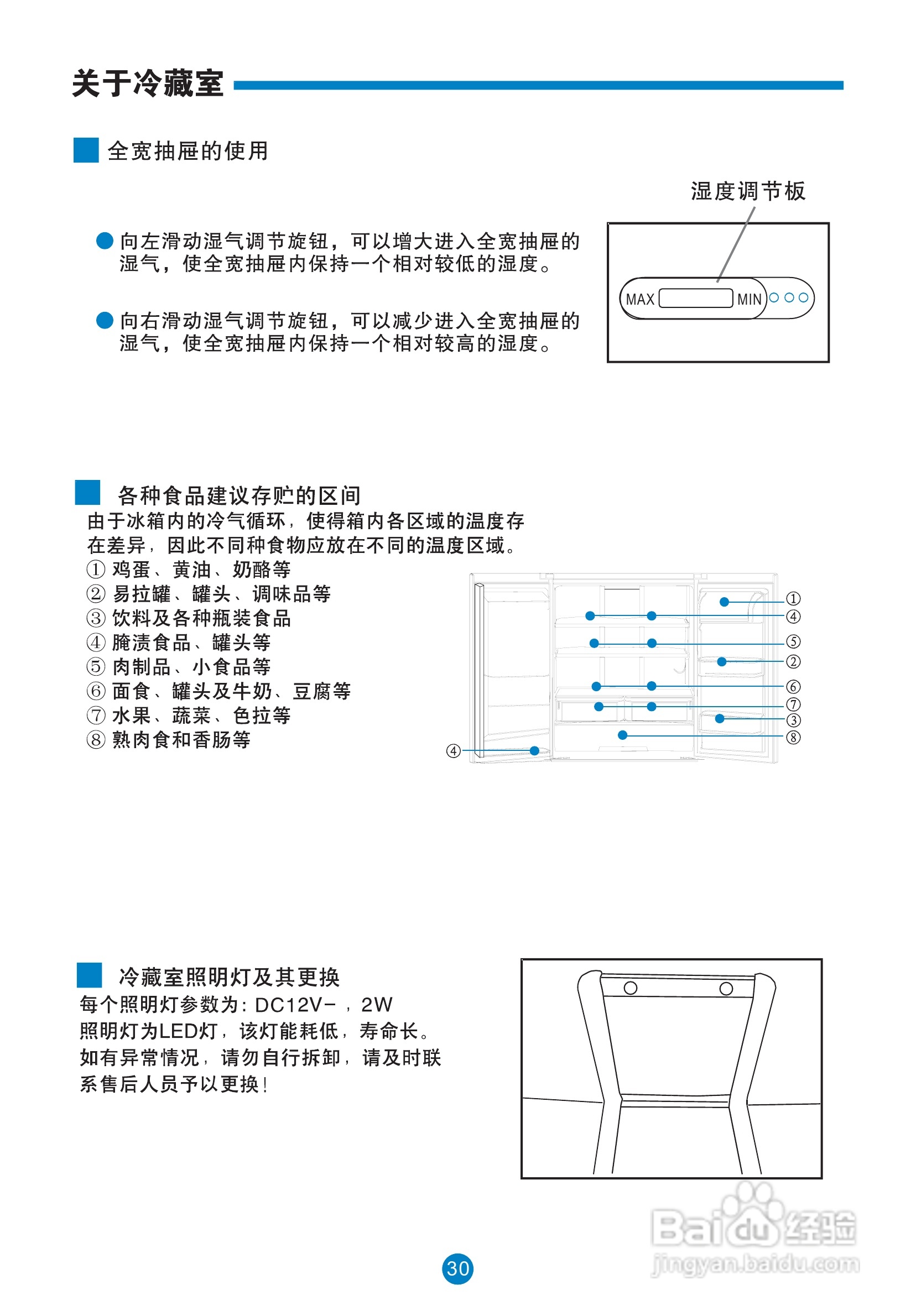 卡薩帝bcd-528wbss電冰箱使用說明書:[4]