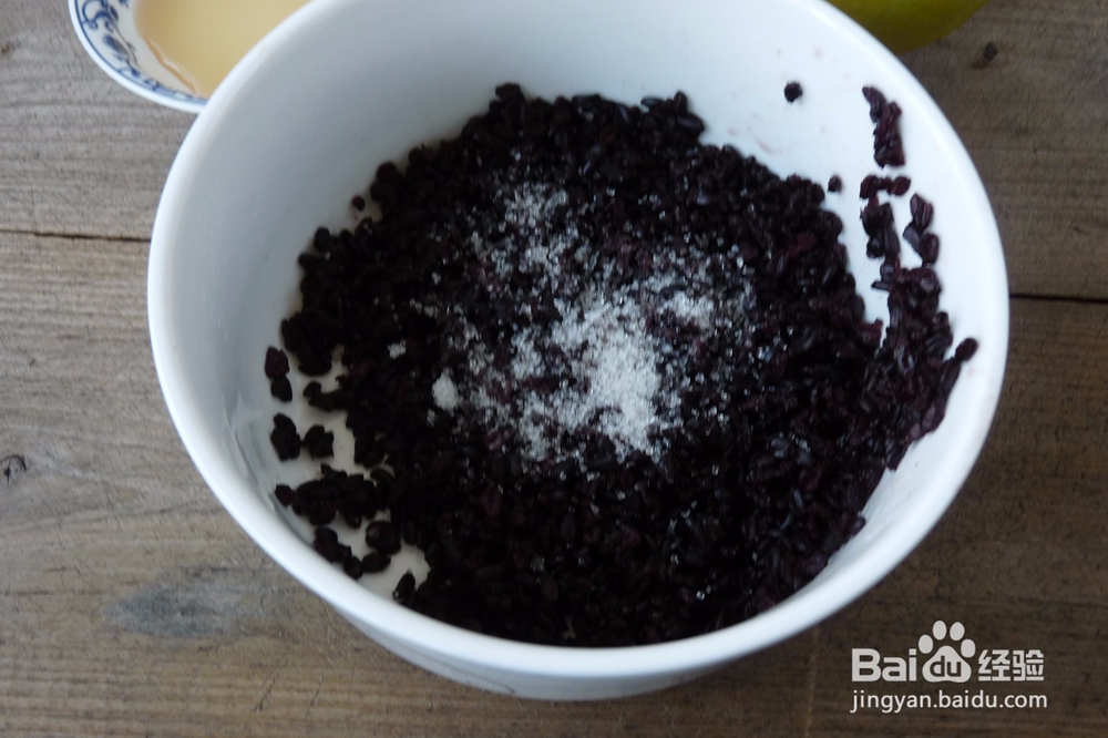 芒果黑米饭的简易做法