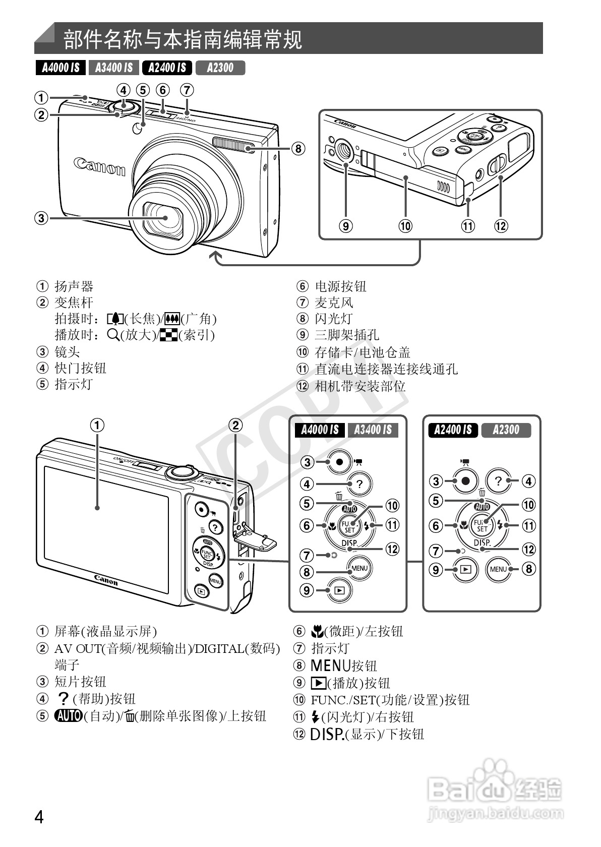 佳能 Powershot A810数码相机说明书:[1]