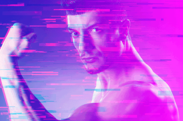 如何制作信息干扰错位GIF动画效果图