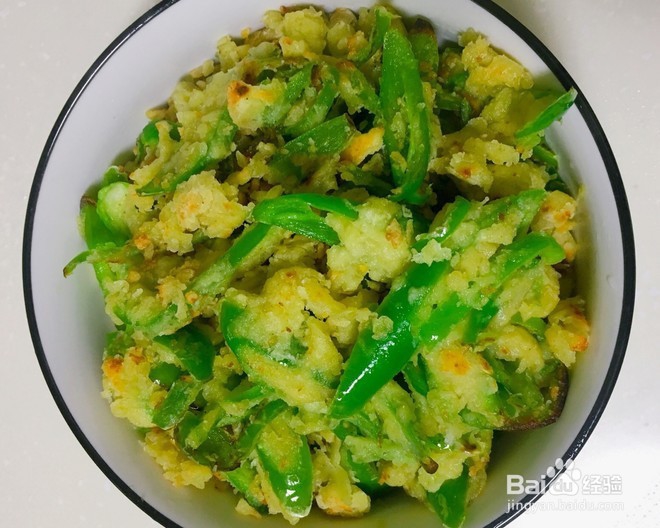 超级下饭的面煎辣椒的做法