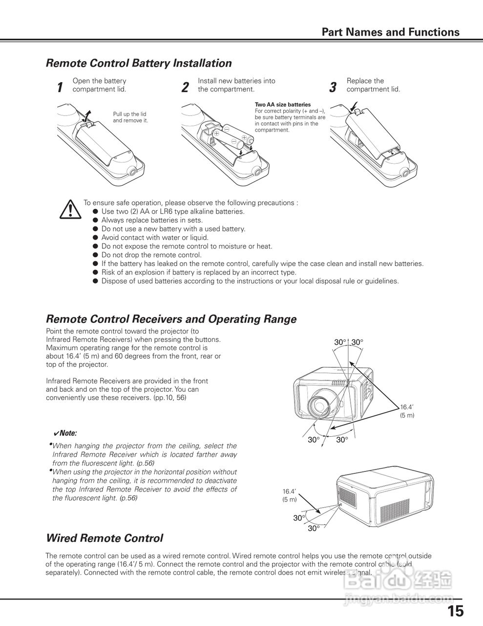 三洋 PDG-DET100L投影机说明书:[2]