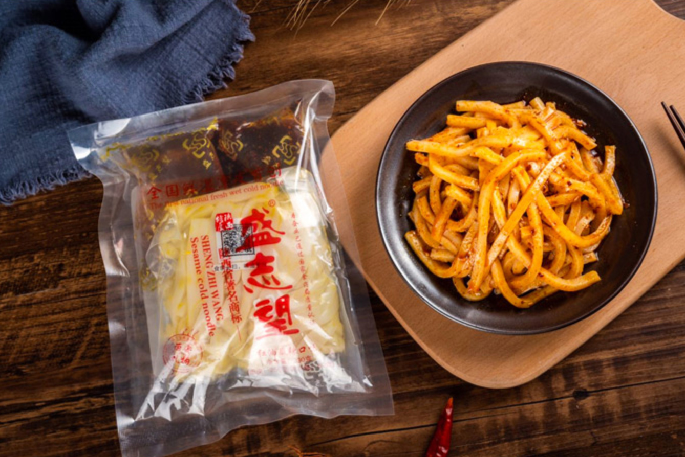 盛志望正宗麻酱红油面皮，开袋即食，麻酱凉皮儿的领先者