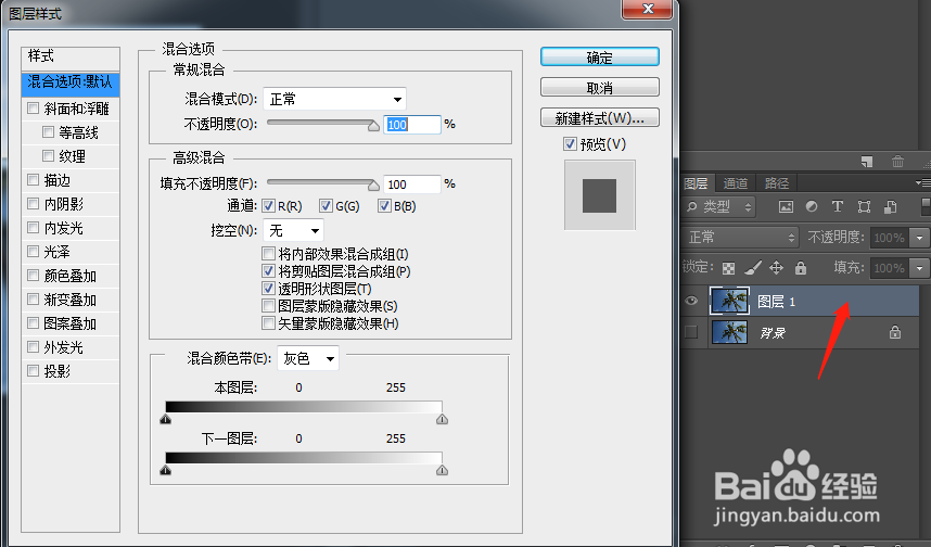 PS利用混合颜色带快速抠图