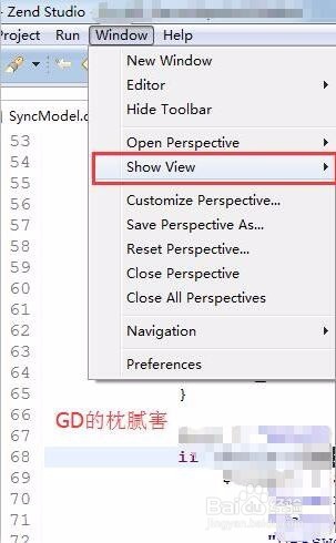 Zend Studio如何显示当前文件的函数