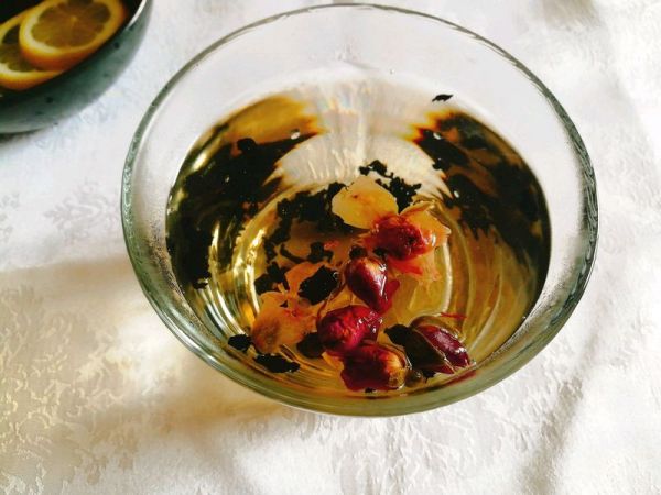 柠檬乌龙玫瑰茶