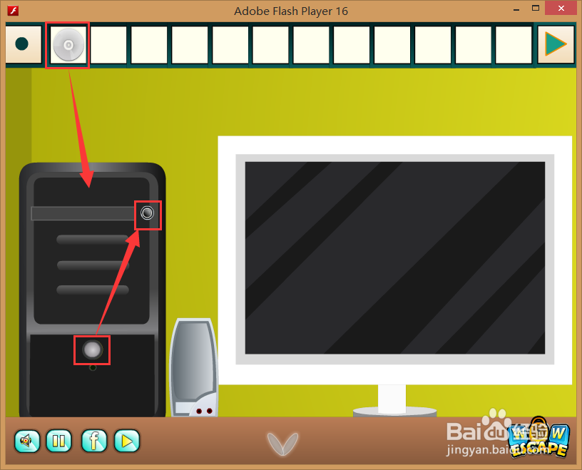 Flash游戏攻略：[43]蓝色单间逃脱-9
