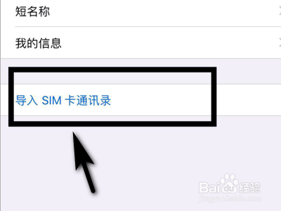 iPhone苹果手机怎么拷贝导入SIM卡通讯录