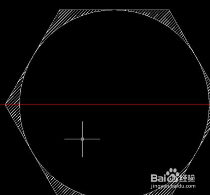 CAD怎么绘制多边形内切圆并填充图案？