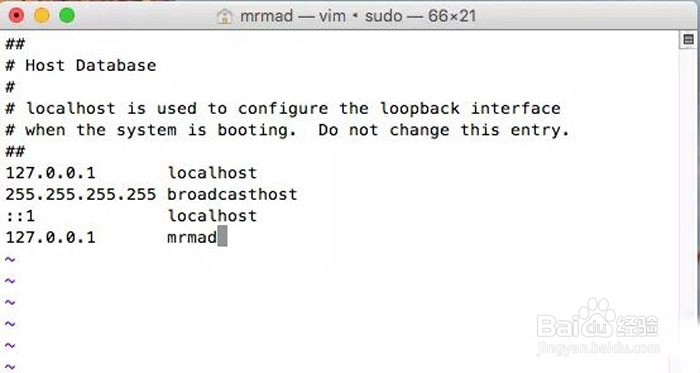 苹果电脑Macbook怎么编辑hosts文件的方法