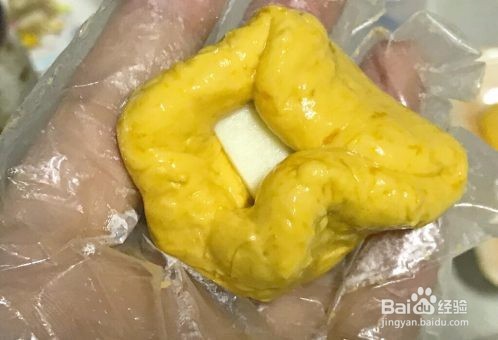 做饼之南瓜糯米芝士饼家常做法教程