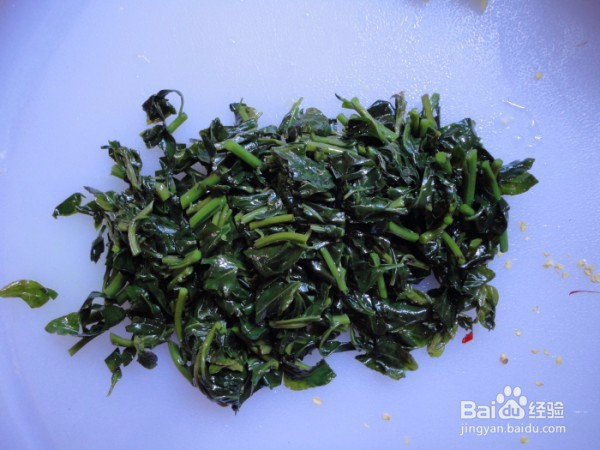 怎么做枸杞头拌虾皮