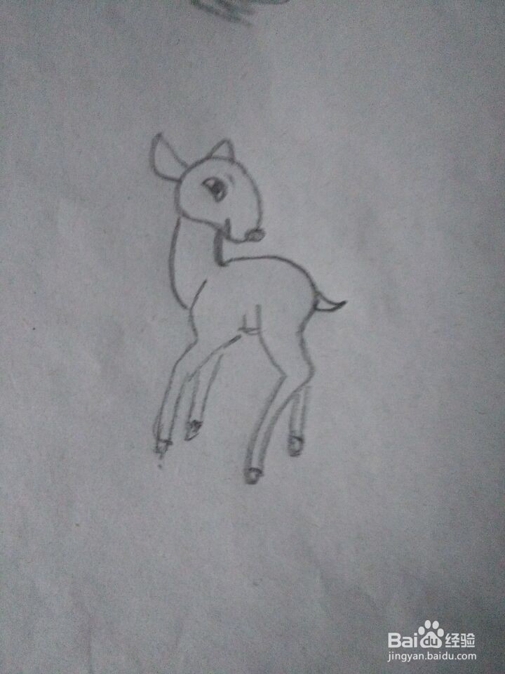 小梅花鹿怎么画