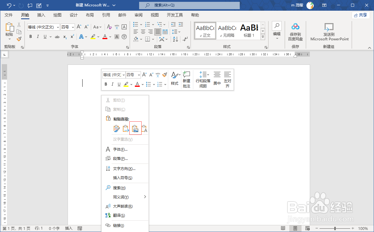 word2021把文字转换成图片