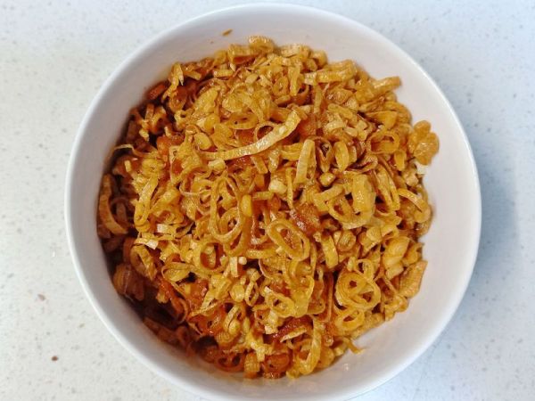 油渣小白菜+猪油拌饭（童年的回忆)