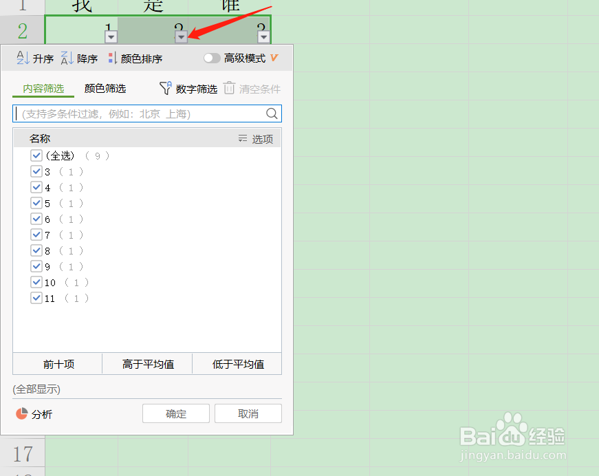 Excel如何进行筛选操作