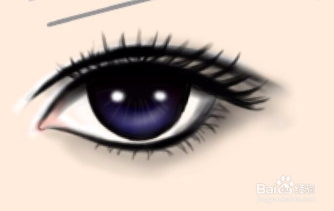 如何用sai绘画人物眼睛