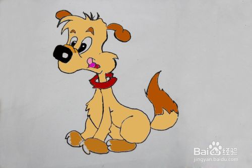 狗的画法——卡通狗的画法