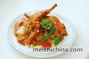 美味的咖喱羊排