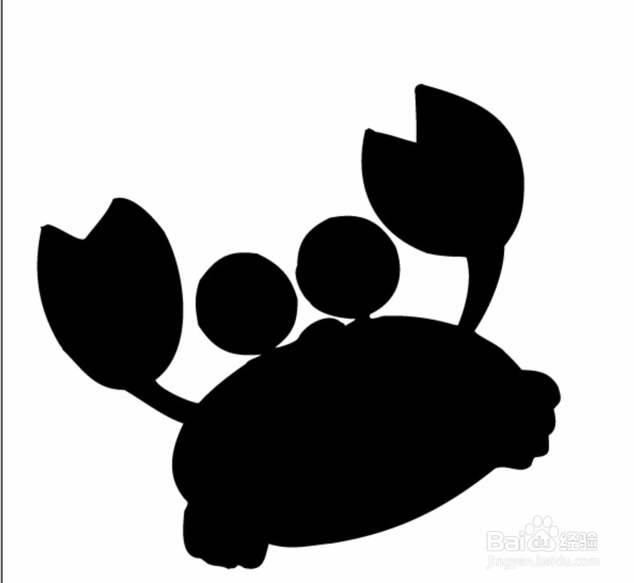 螃蟹简笔画设计