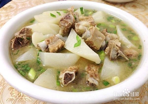 萝卜炖排骨汤的制作方法