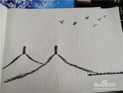 怎么用简单几笔画古风插画