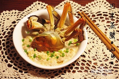 肉沫蒸蟹做法大闸蟹蒸法