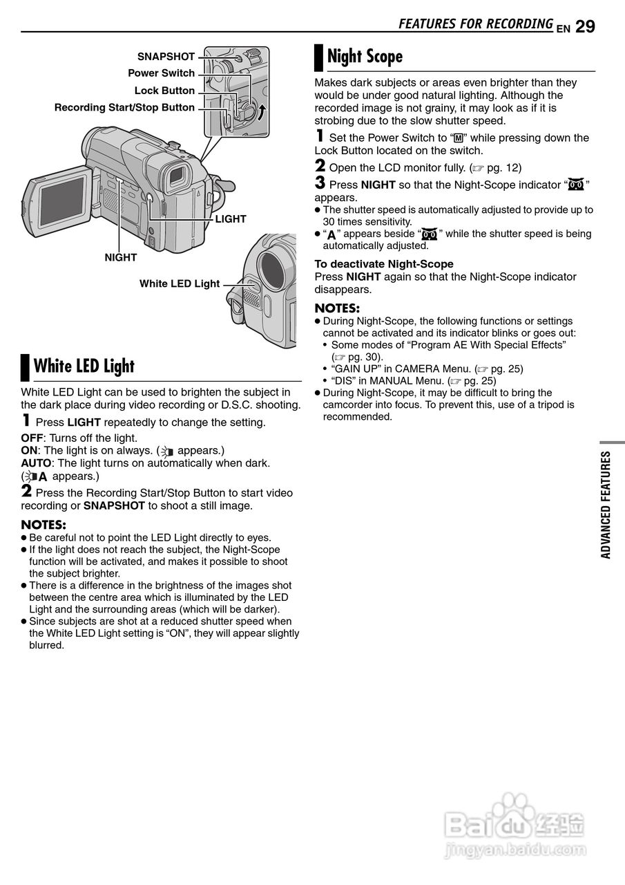JVC GR-D63摄像机使用说明书:[3]