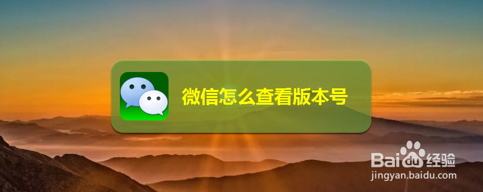 微信怎么查看版本号