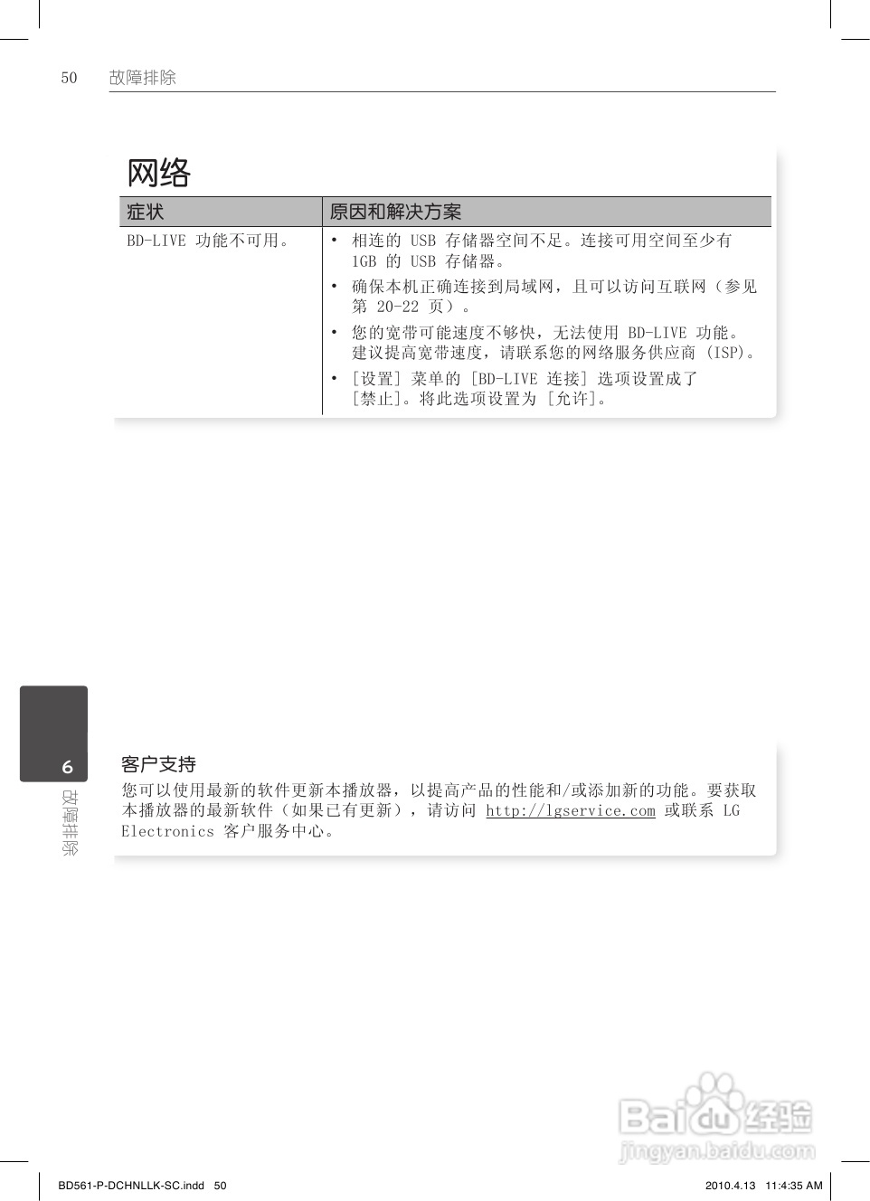 LG BD560蓝光播放器使用说明书:[3]