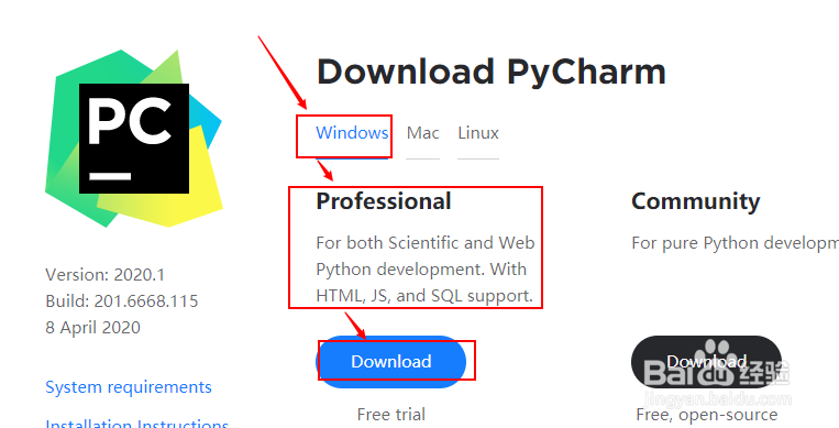 windows下Pycharm下载并安装详细步骤