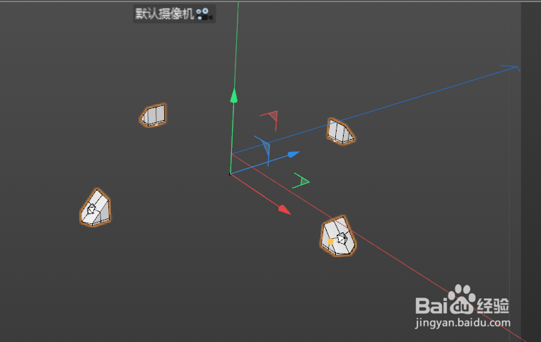 C4D建模--广场雕塑科技球的周边模型