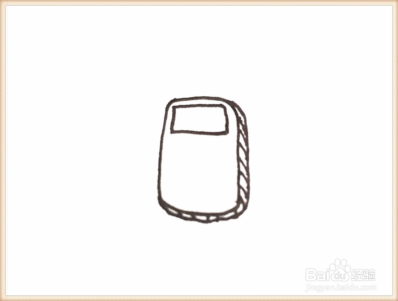 一笔一笔教你画老人机简笔画