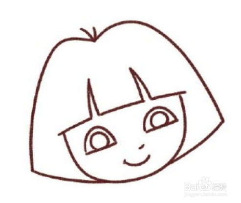 如何画出爱冒险的朵拉？