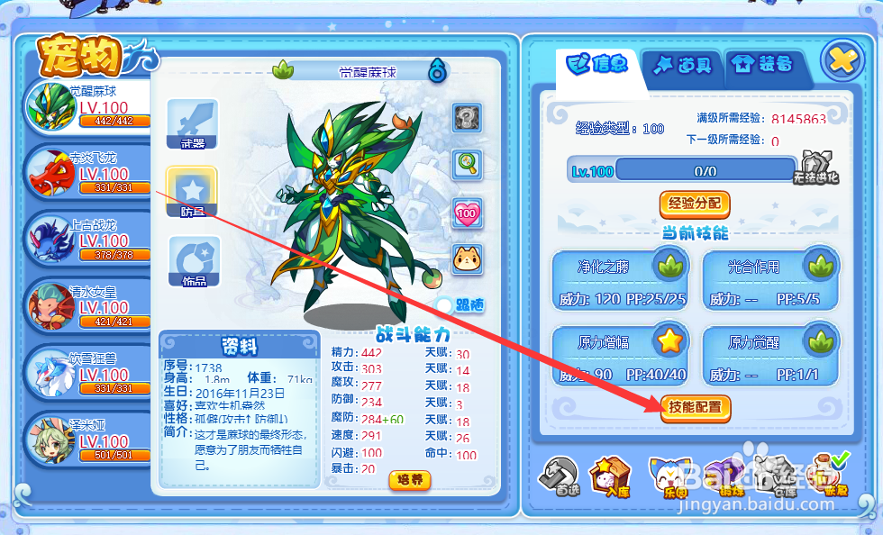 洛克王国觉醒蔴球怎么配技能