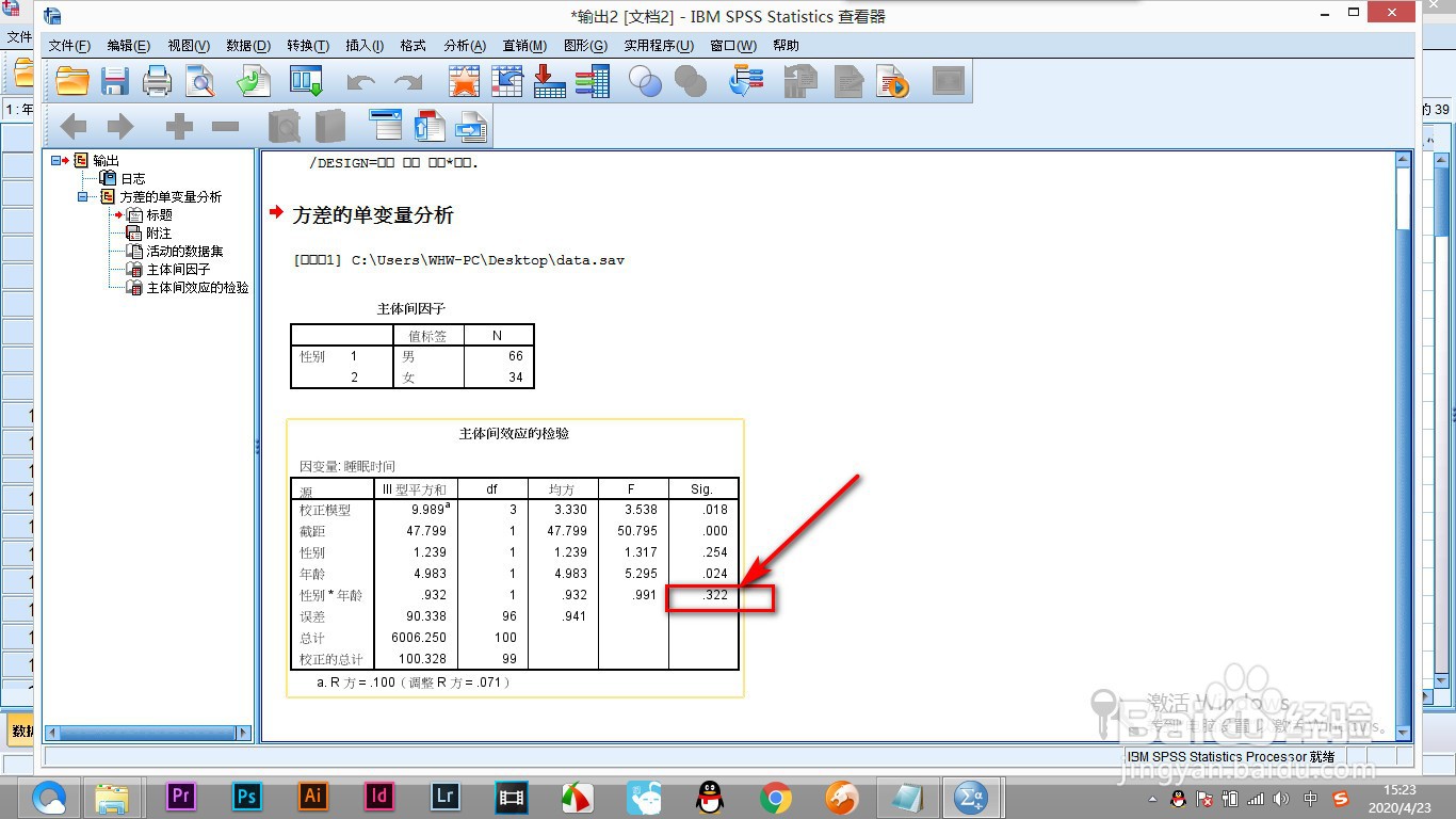 SPSS如何进行单变量的检验结果分析