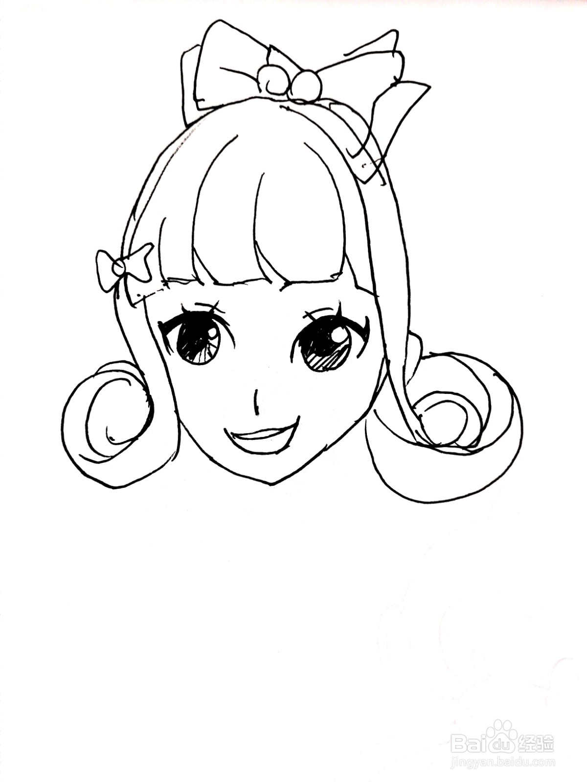《菲梦少女》系列之尹晓岚简笔画