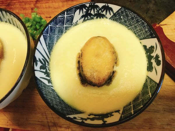 葱油鲍鱼蒸水蛋