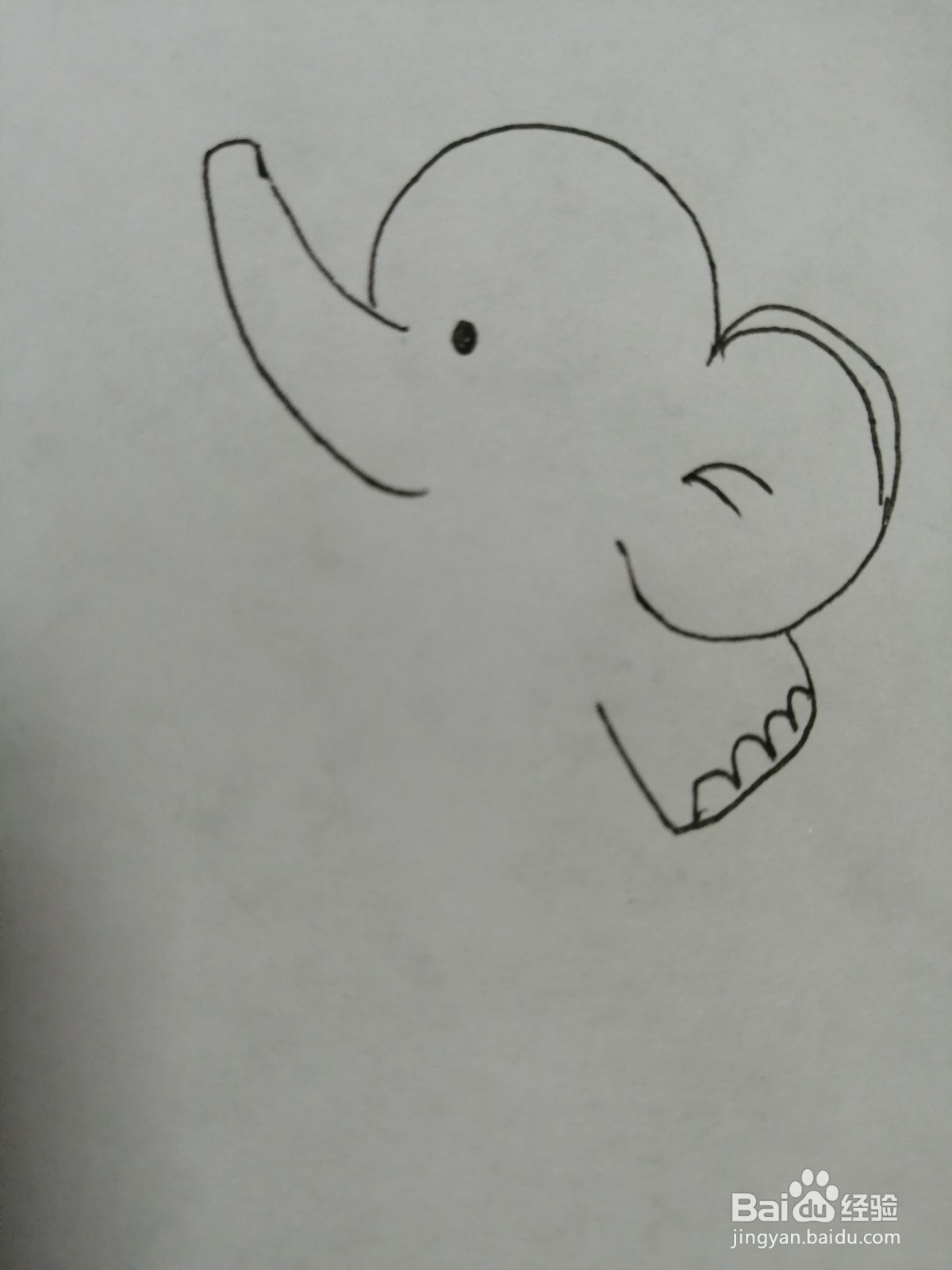 简笔画大象怎么画