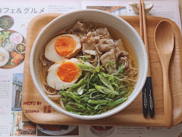 日式五花肉荞麦面