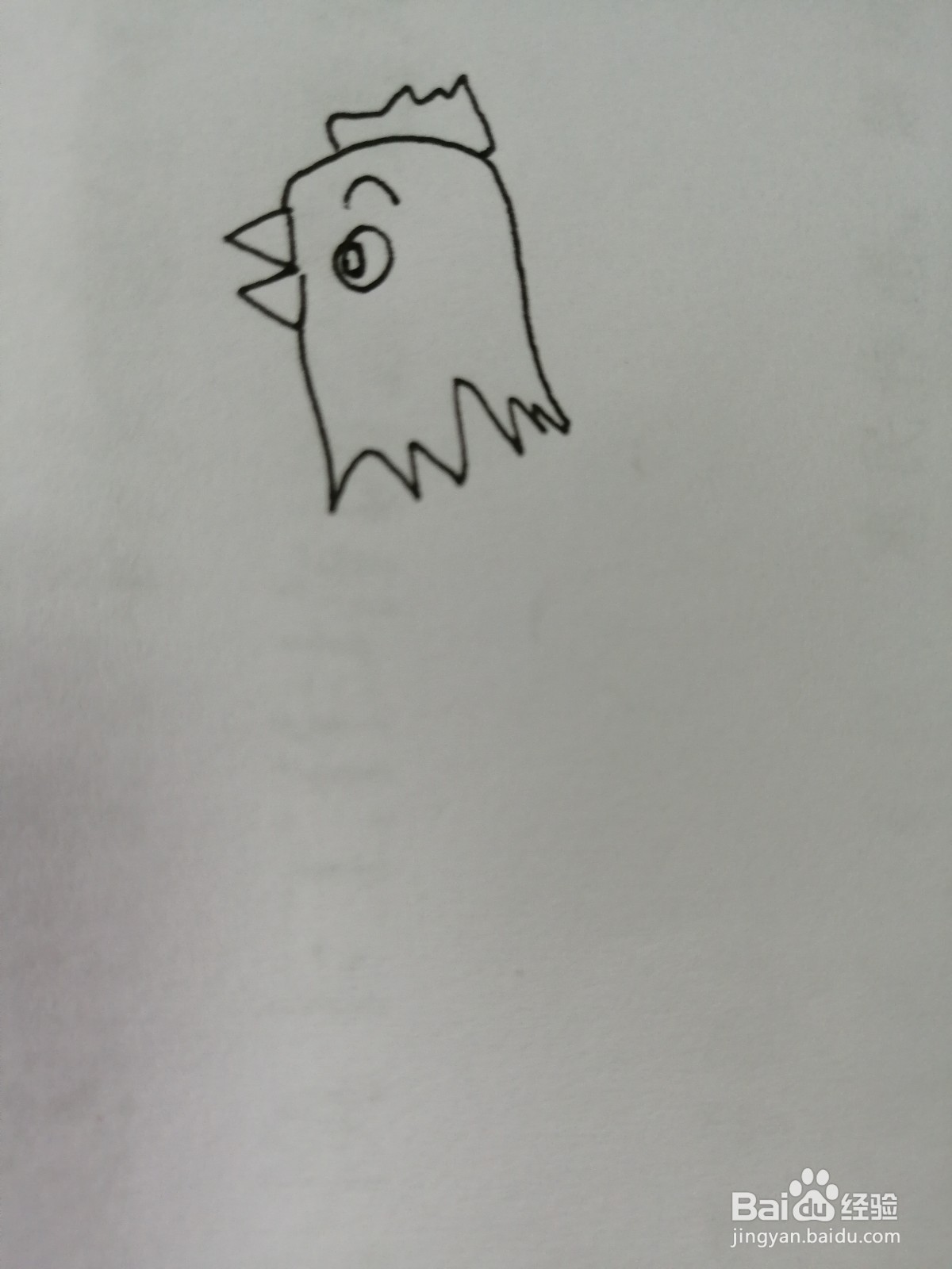 大公鸡简笔画怎么画