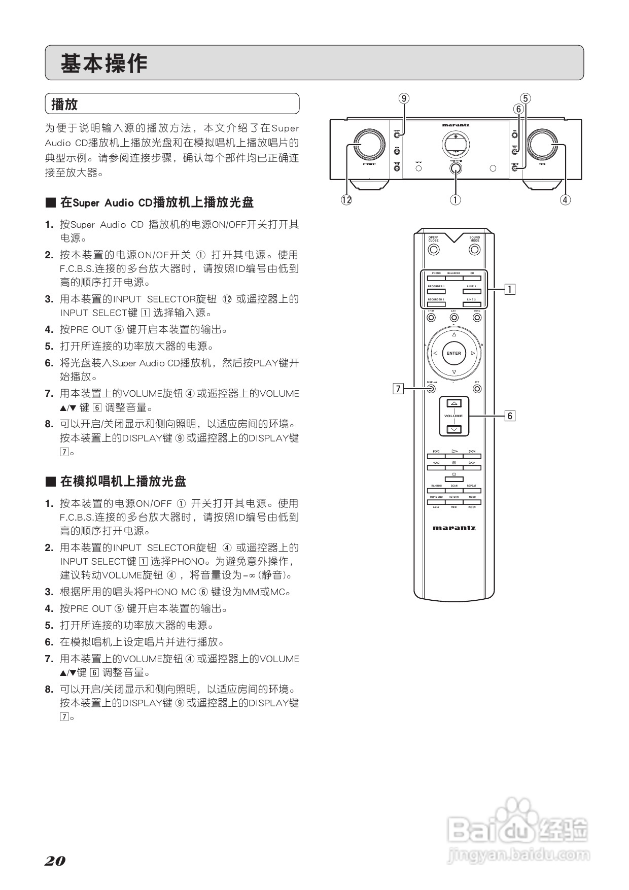 马兰士SC-11S1功放使用说明书:[2]