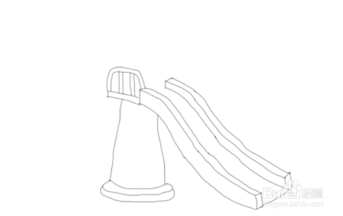 滑滑梯怎么画
